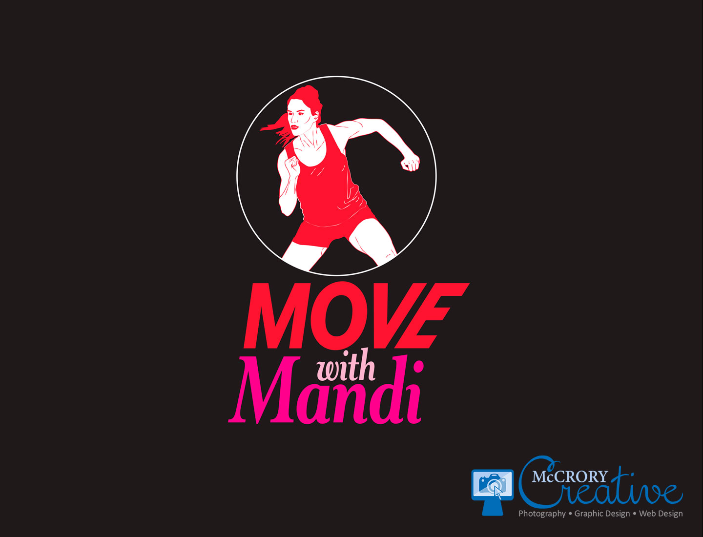 Move with Mandi logo design