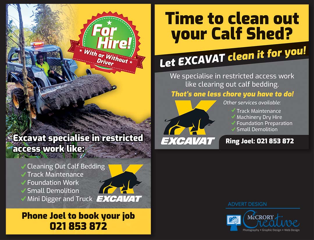 Excavat Advert Design